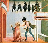 The Martyrdom of St Margaret Paintings - Martyrdom of St Lucy (predella 5) by Domenico Veneziano